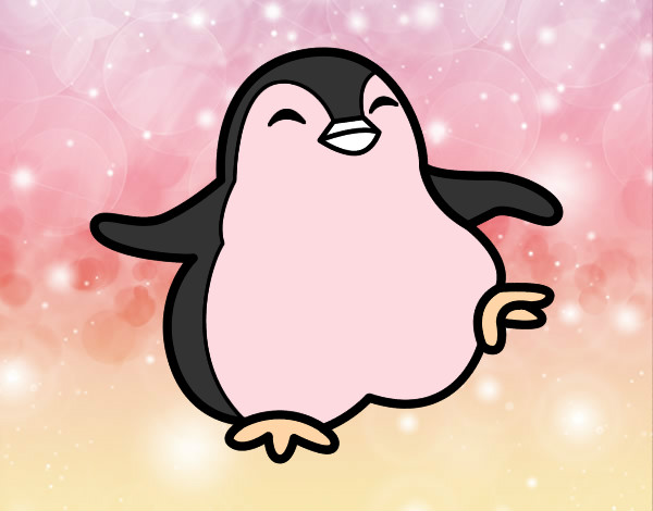 Dibujo Pingüino bailando pintado por sofia-vp