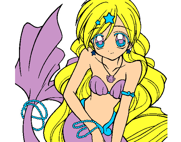Dibujo Sirena 3 pintado por keit