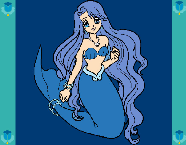 Dibujo Sirenita pintado por Neko-chan