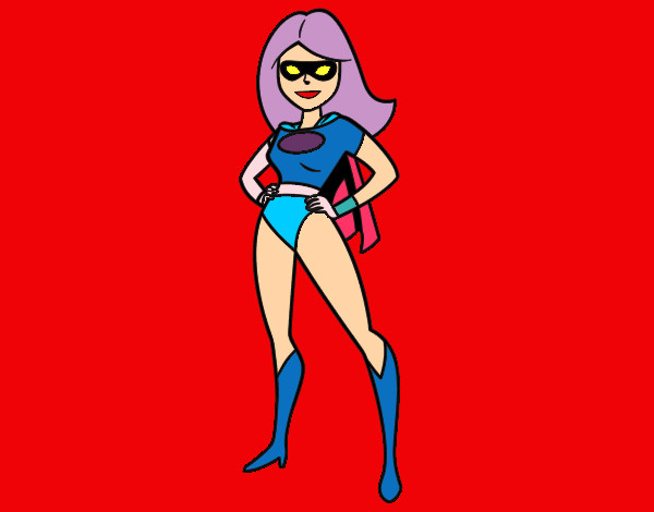 Dibujo Superheroina pintado por davidlsm