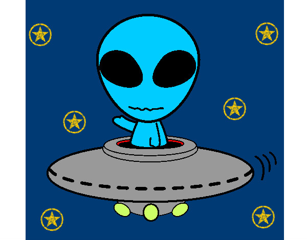 Dibujo Alienígena pintado por SpookyMajo
