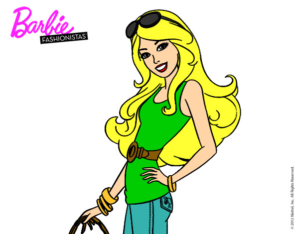 Dibujo Barbie casual pintado por Jennifer01