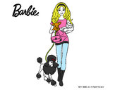 Dibujo Barbie con sus mascotas pintado por Jennifer01