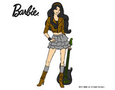 Dibujo Barbie rockera pintado por Jennifer01