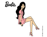 Dibujo Barbie sentada pintado por Jennifer01