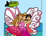 Dibujo Barbie y sus amigas en hadas pintado por Lin187