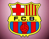 Dibujo Escudo del F.C. Barcelona pintado por JESUSSS