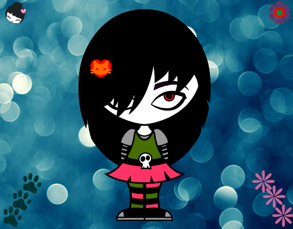 Dibujo Look Emo pintado por amoric