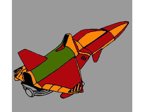 Dibujo Nave cohete pintado por andherson