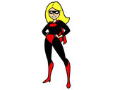 Dibujo Superheroina pintado por Jennifer01