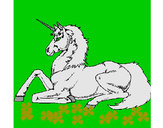 Dibujo Unicornio sentado pintado por Lenka