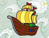 Dibujo Barco de corsarios pintado por Estroro