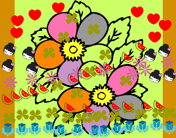 Dibujo Flores 1 pintado por Daniela2