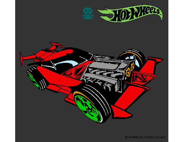 Dibujo Hot Wheels 9 pintado por fkek