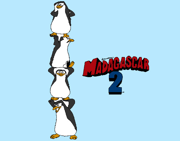 Dibujo Madagascar 2 Pingüinos pintado por BrunoMaga
