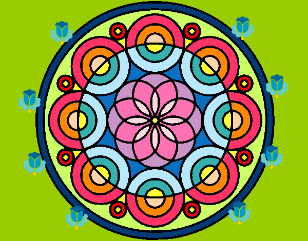 Dibujo Mandala 35 pintado por tnorelis