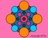 Dibujo Mandala con redondas pintado por mariachic0