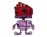 Dibujo Robot con cresta pintado por 37582