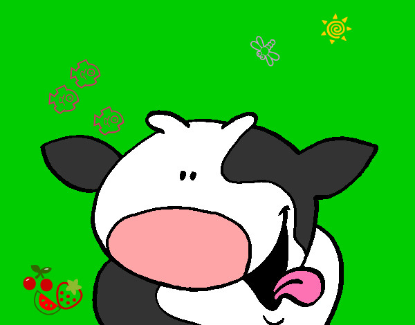 Dibujo Vaca sonriente pintado por Matthew01