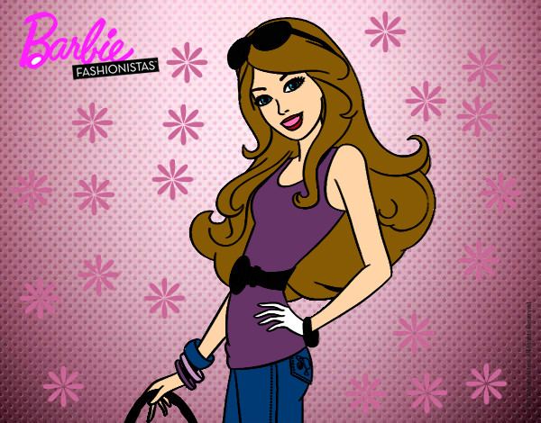 Dibujo Barbie casual pintado por paulitha