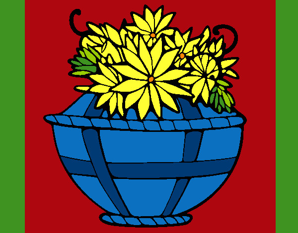 Dibujo Cesta de flores 11 pintado por cukiis