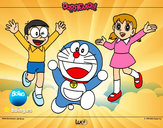 Dibujo Doraemon y amigos pintado por mayleen 