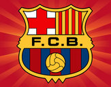 Dibujo Escudo del F.C. Barcelona pintado por arellano4