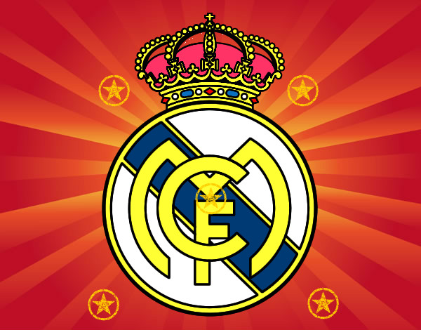 Dibujo Escudo del Real Madrid C.F. pintado por arellano4