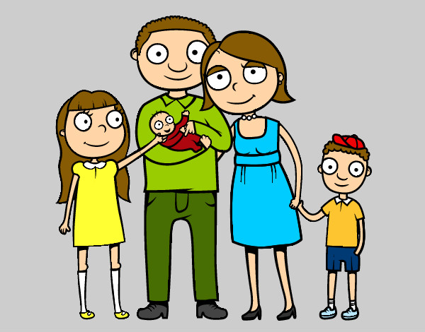Dibujo Familia unida pintado por mayleen 
