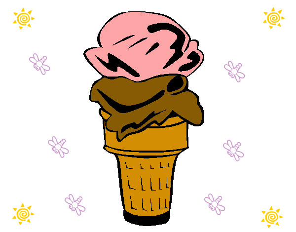 Dibujo Helado pintado por LeandroXD