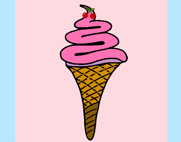 Dibujo Helado de un sabor pintado por neol