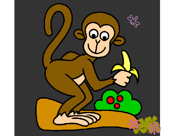 Dibujo Mono pintado por cukiis