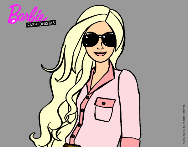 Dibujo Barbie con gafas de sol pintado por Zorua