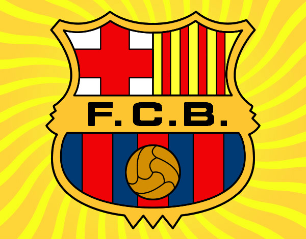Dibujo Escudo del F.C. Barcelona pintado por Eevee007