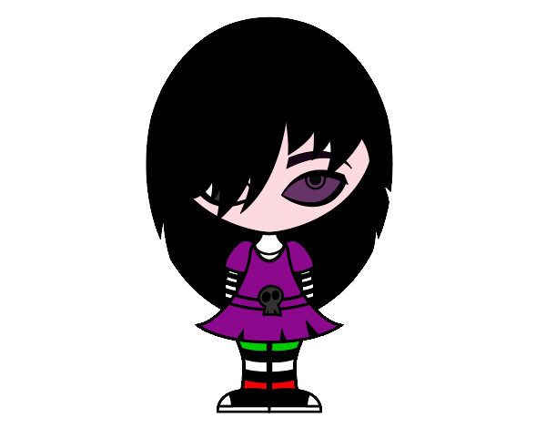 Dibujo Look Emo pintado por pachukin10