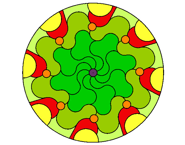 Dibujo Mandala 32 pintado por carjul