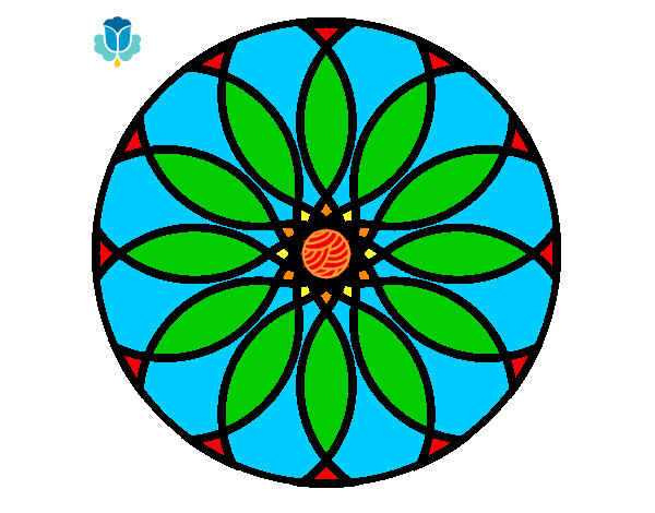 Dibujo Mandala 38 pintado por Camilitax4