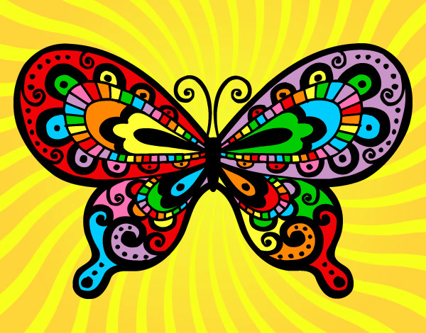 Dibujo Mariposa bonita pintado por Eevee007