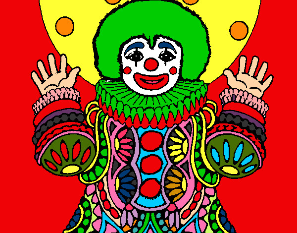 Dibujo Payaso disfrazado pintado por albertillo