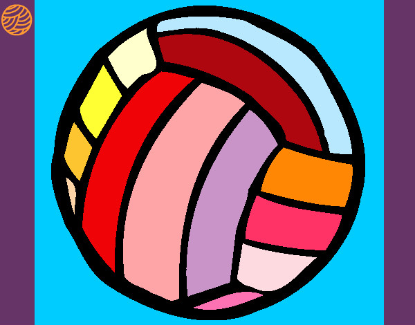 Dibujo Pelota de voleibol pintado por maria365