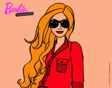 Dibujo Barbie con gafas de sol pintado por Sole1197