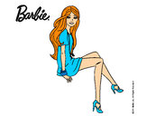 Dibujo Barbie sentada pintado por evekin
