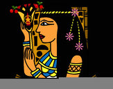 Dibujo Cleopatra pintado por Sael 