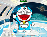 Dibujo Doraemon pintado por albarico 