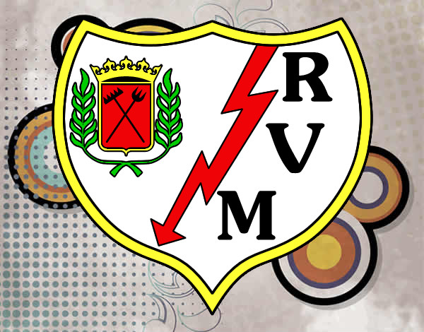 Dibujo Escudo del Rayo Vallecano de Madrid pintado por 37582