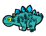Dibujo Estegosaurio joven pintado por nicedy