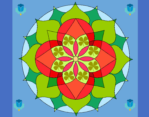 Dibujo Mandala 14 pintado por tnorelis