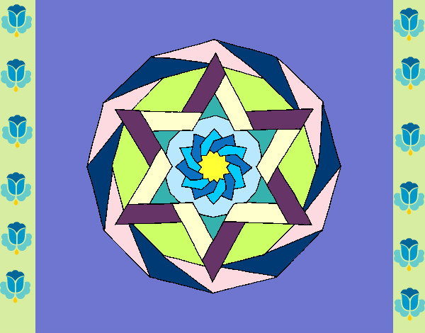 Dibujo Mandala 18 pintado por tnorelis