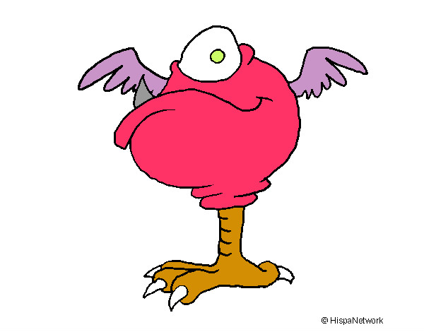 Dibujo Monstruo con pata de gallo pintado por albertoy