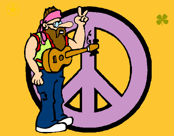 Dibujo Músico hippy pintado por cami444